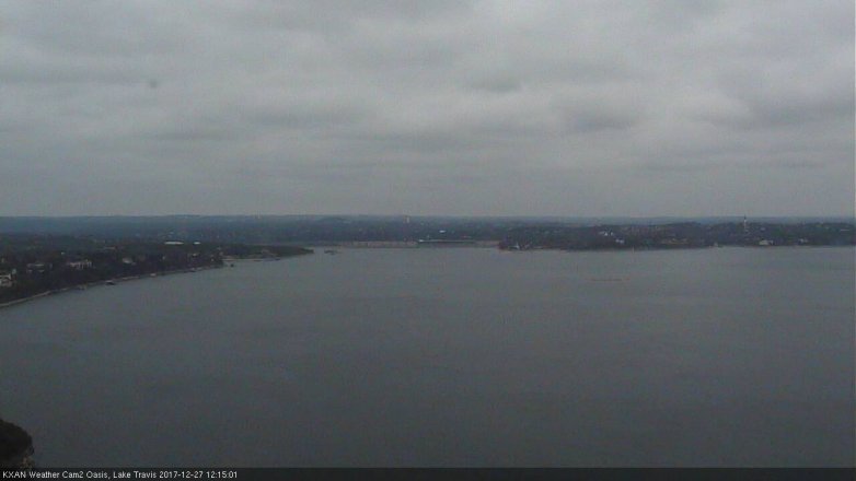 Lake Travis webcam, December 27, 2017 11:45 AM CT