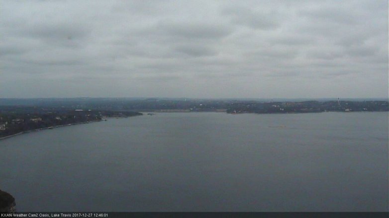 Lake Travis webcam, December 27, 2017 11:55 AM CT