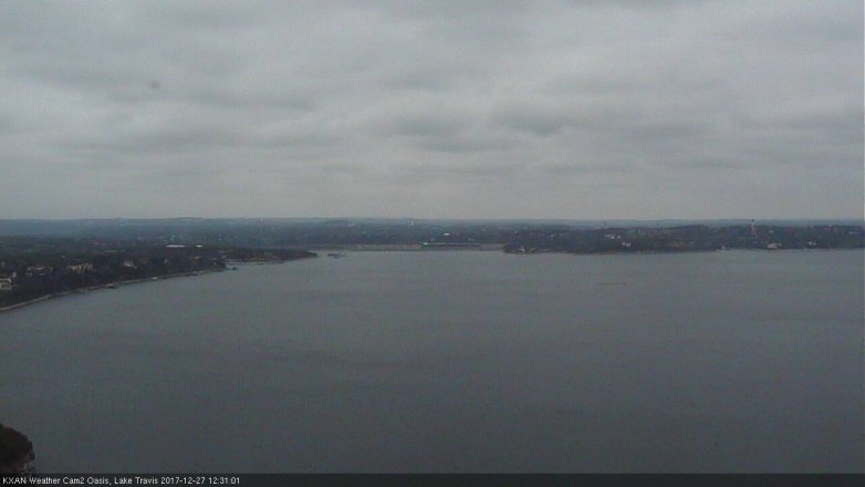 Lake Travis webcam, December 27, 2017 12:00 PM CT