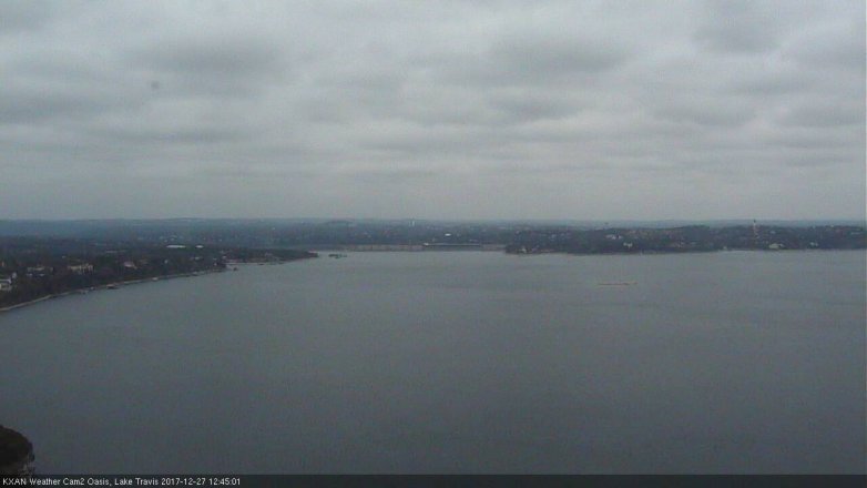 Lake Travis webcam, December 27, 2017 12:05 PM CT