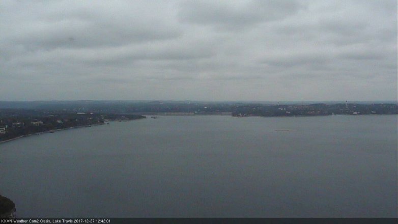Lake Travis webcam, December 27, 2017 12:10 PM CT
