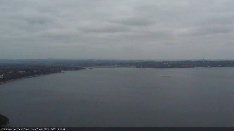 Lake Travis webcam, December 27, 2017 12:25 PM CT