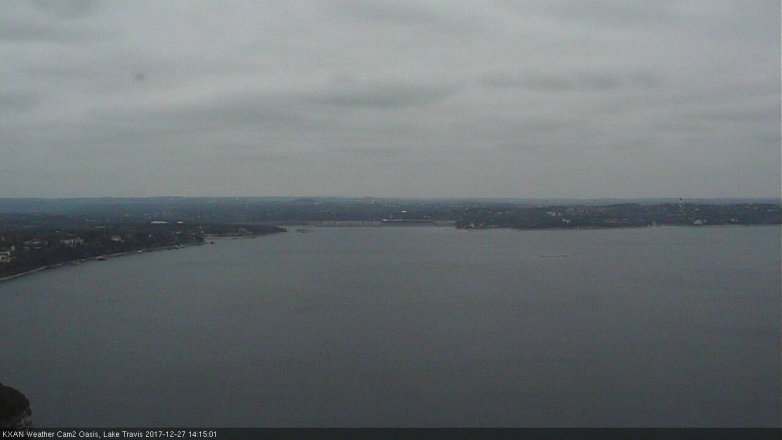 Lake Travis webcam, December 27, 2017 1:20 PM CT