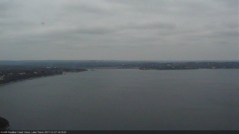 Lake Travis webcam, December 27, 2017 1:25 PM CT