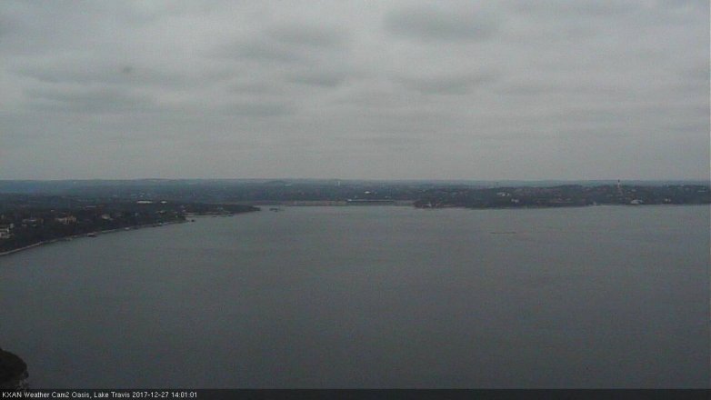 Lake Travis webcam, December 27, 2017 1:30 PM CT