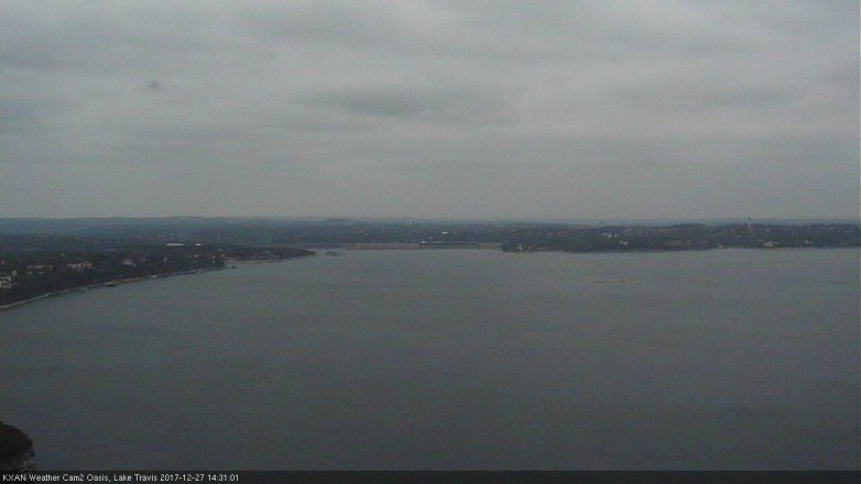 Lake Travis webcam, December 27, 2017 1:40 PM CT