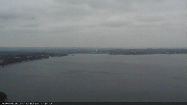 Lake Travis webcam, December 27, 2017 1:55 PM CT