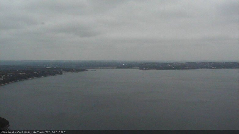 Lake Travis webcam, December 27, 2017 2:20 PM CT