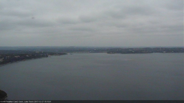 Lake Travis webcam, December 27, 2017 2:25 PM CT