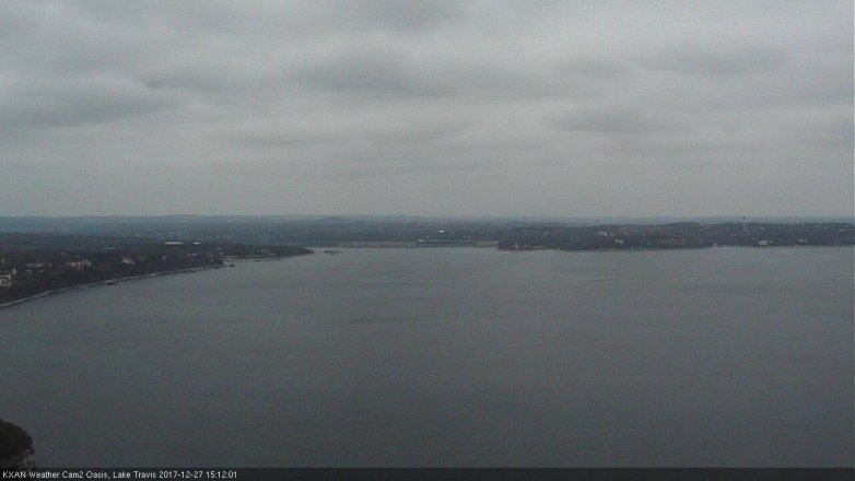 Lake Travis webcam, December 27, 2017 2:30 PM CT