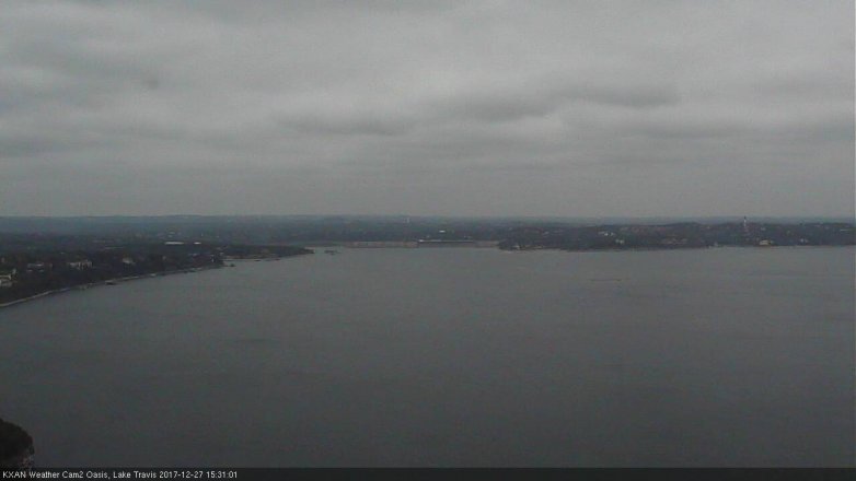Lake Travis webcam, December 27, 2017 2:40 PM CT