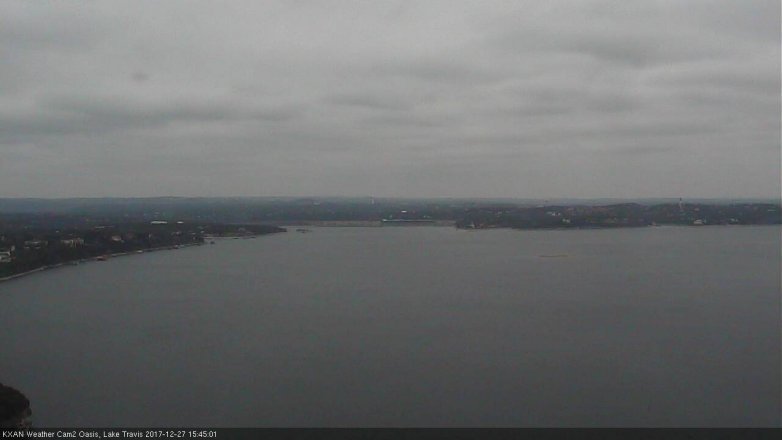 Lake Travis webcam, December 27, 2017 3:05 PM CT