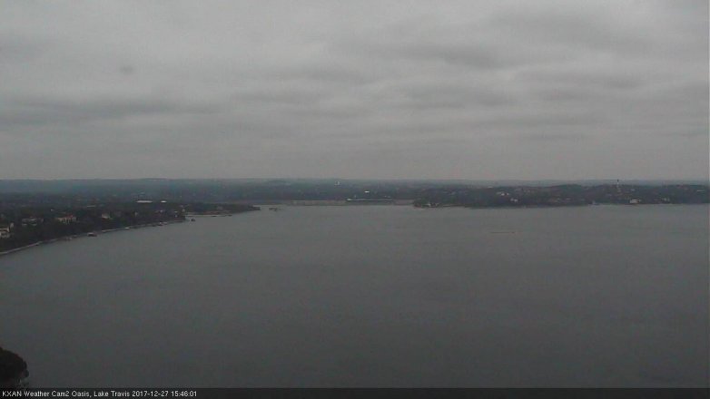Lake Travis webcam, December 27, 2017 3:15 PM CT