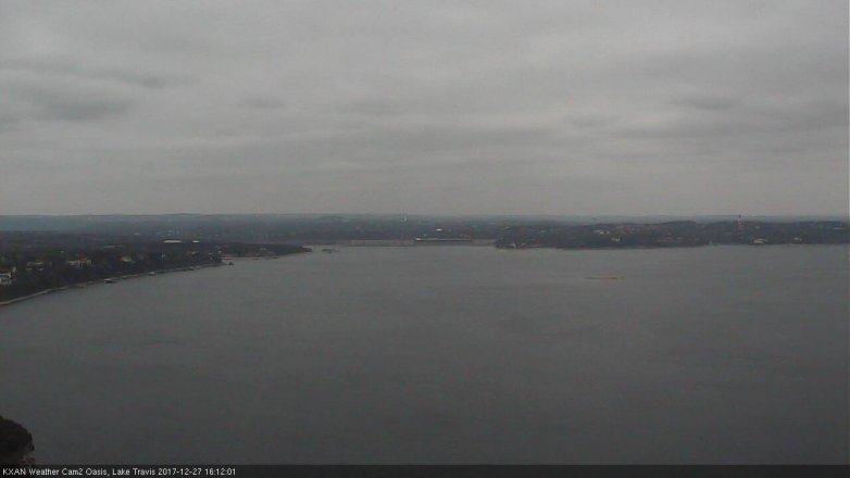Lake Travis webcam, December 27, 2017 3:25 PM CT