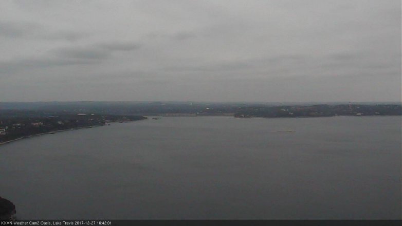 Lake Travis webcam, December 27, 2017 3:45 PM CT