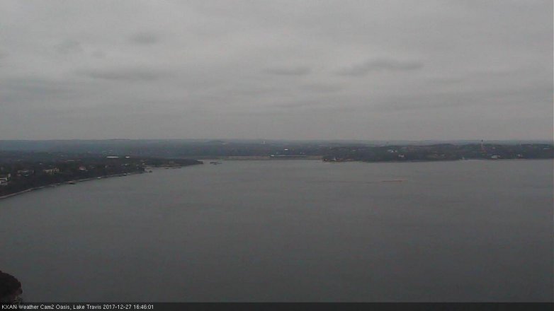 Lake Travis webcam, December 27, 2017 3:55 PM CT