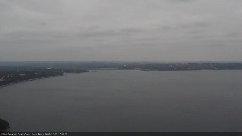 Lake Travis webcam, December 27, 2017 4:15 PM CT