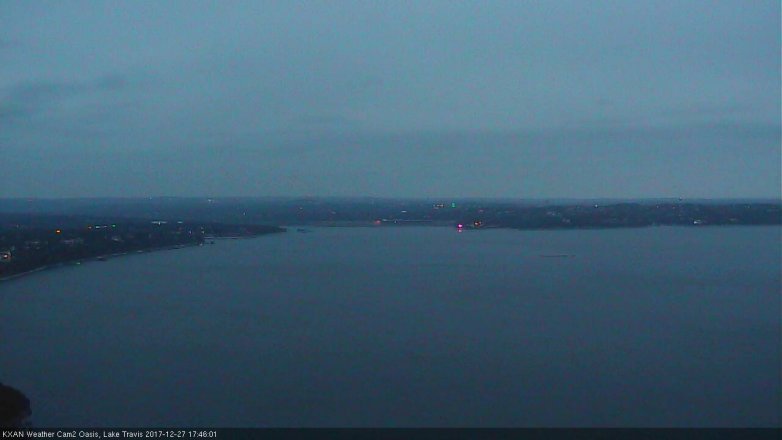Lake Travis webcam, December 27, 2017 5:10 PM CT