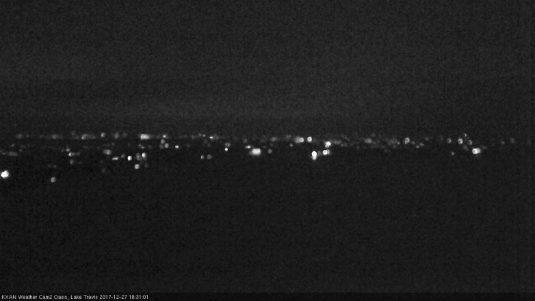 Lake Travis webcam, December 27, 2017 5:40 PM CT