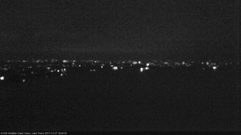 Lake Travis webcam, December 27, 2017 5:50 PM CT