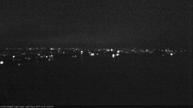 Lake Travis webcam, December 27, 2017 6:45 PM CT