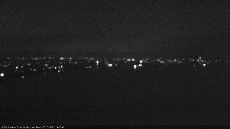Lake Travis webcam, December 27, 2017 6:50 PM CT