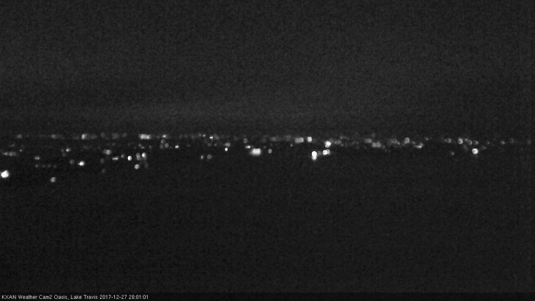 Lake Travis webcam, December 27, 2017 7:10 PM CT