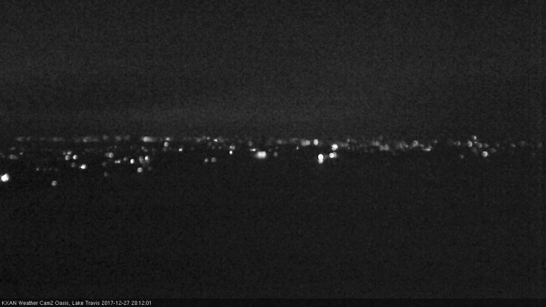 Lake Travis webcam, December 27, 2017 7:40 PM CT