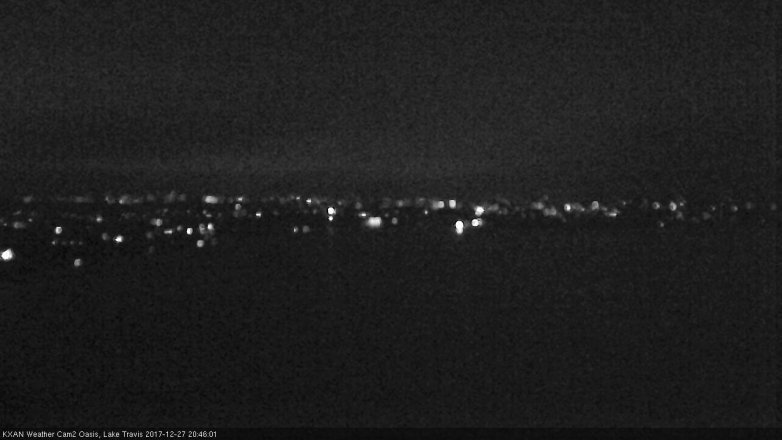 Lake Travis webcam, December 27, 2017 7:55 PM CT