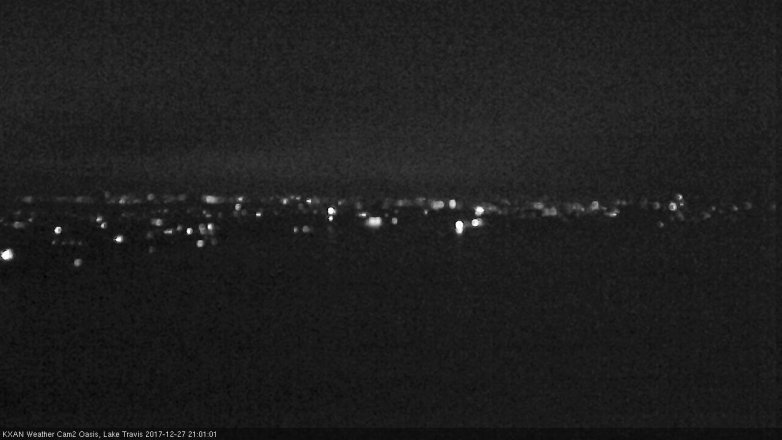 Lake Travis webcam, December 27, 2017 8:05 PM CT