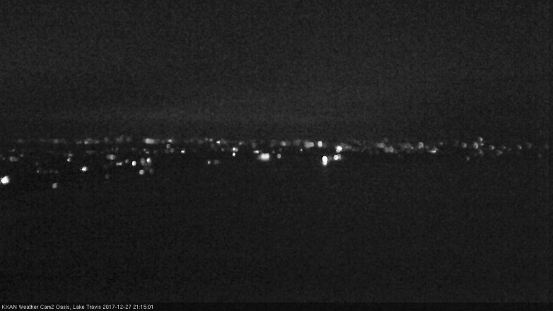 Lake Travis webcam, December 27, 2017 8:25 PM CT