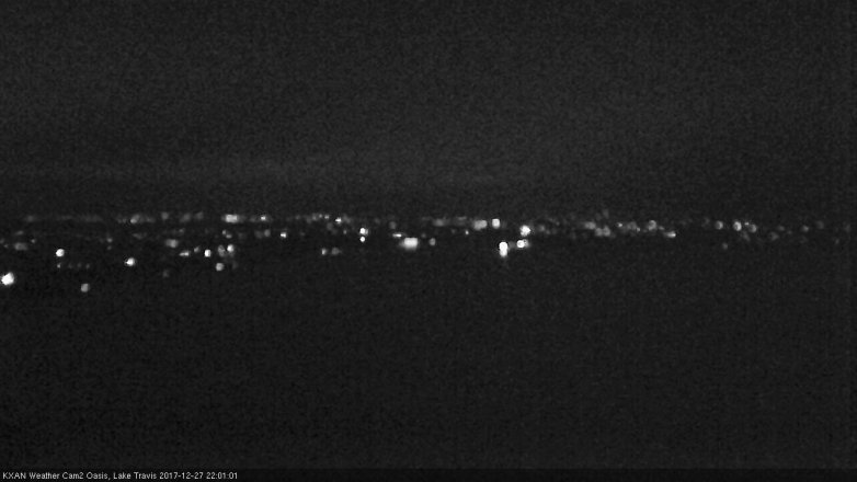 Lake Travis webcam, December 27, 2017 9:20 PM CT
