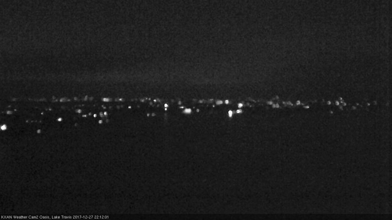 Lake Travis webcam, December 27, 2017 9:40 PM CT