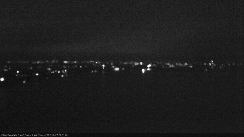 Lake Travis webcam, December 27, 2017 9:50 PM CT