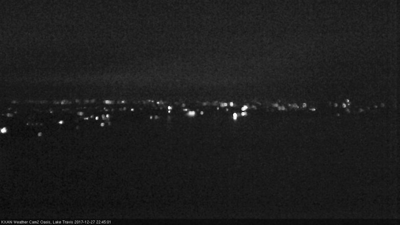 Lake Travis webcam, December 27, 2017 10:15 PM CT