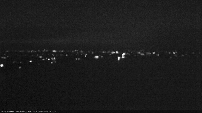 Lake Travis webcam, December 27, 2017 10:35 PM CT