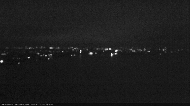Lake Travis webcam, December 27, 2017 10:40 PM CT