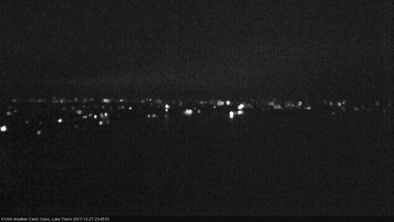 Lake Travis webcam, December 27, 2017 11:00 PM CT