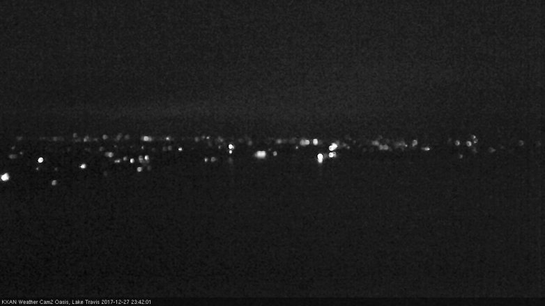 Lake Travis webcam, December 27, 2017 11:05 PM CT