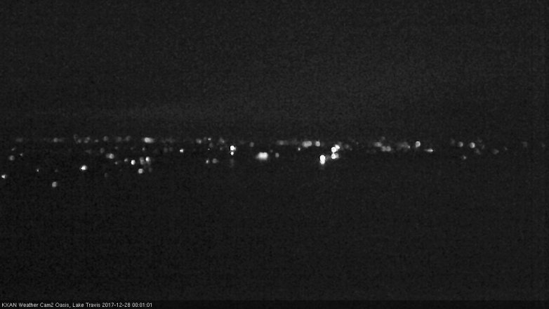 Lake Travis webcam, December 27, 2017 11:10 PM CT