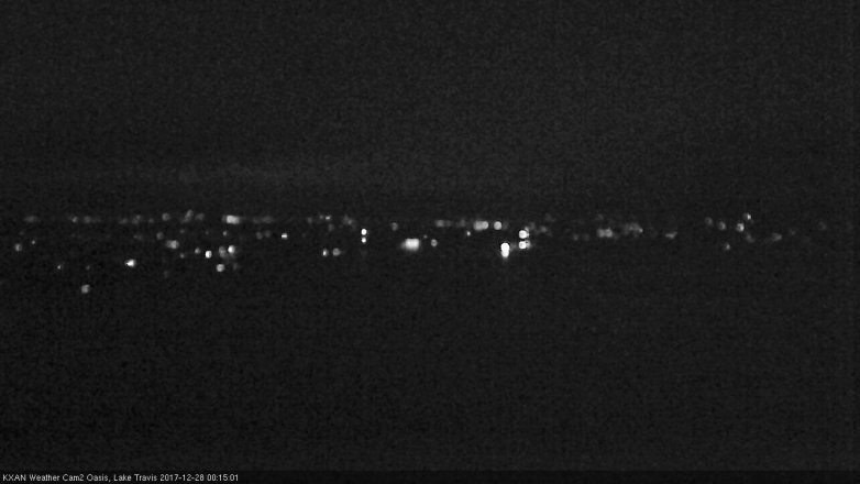 Lake Travis webcam, December 27, 2017 11:30 PM CT