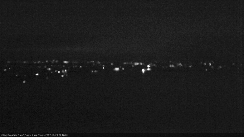 Lake Travis webcam, December 27, 2017 11:40 PM CT