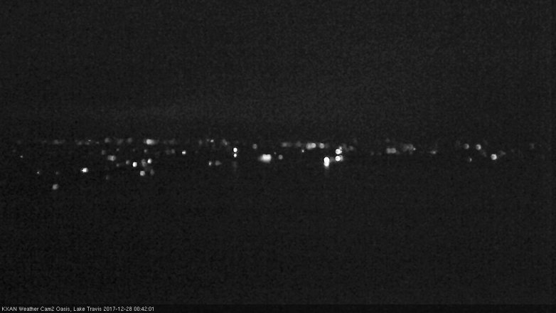 Lake Travis webcam, December 27, 2017 11:45 PM CT