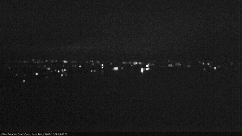 Lake Travis webcam, December 27, 2017 11:55 PM CT