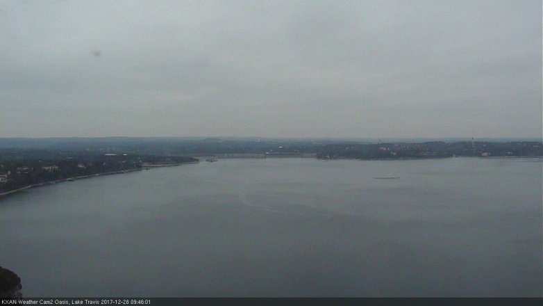 Lake Travis webcam, December 28, 2017 9:10 AM CT
