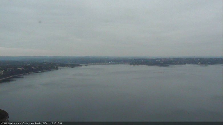 Lake Travis webcam, December 28, 2017 9:25 AM CT