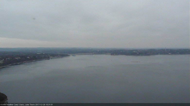 Lake Travis webcam, December 28, 2017 9:45 AM CT
