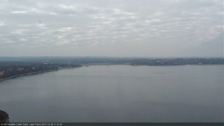 Lake Travis webcam, December 28, 2017 10:35 AM CT