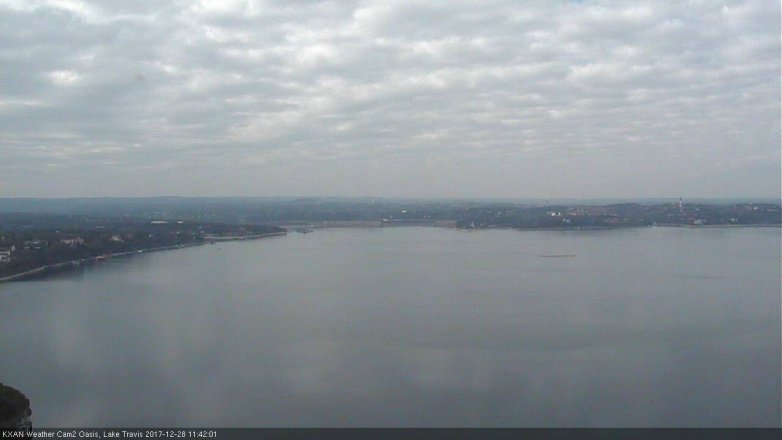 Lake Travis webcam, December 28, 2017 11:00 AM CT