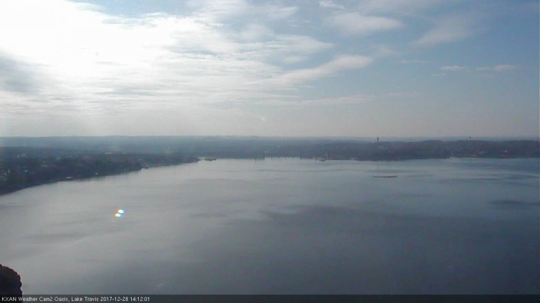 Lake Travis webcam, December 28, 2017 1:15 PM CT